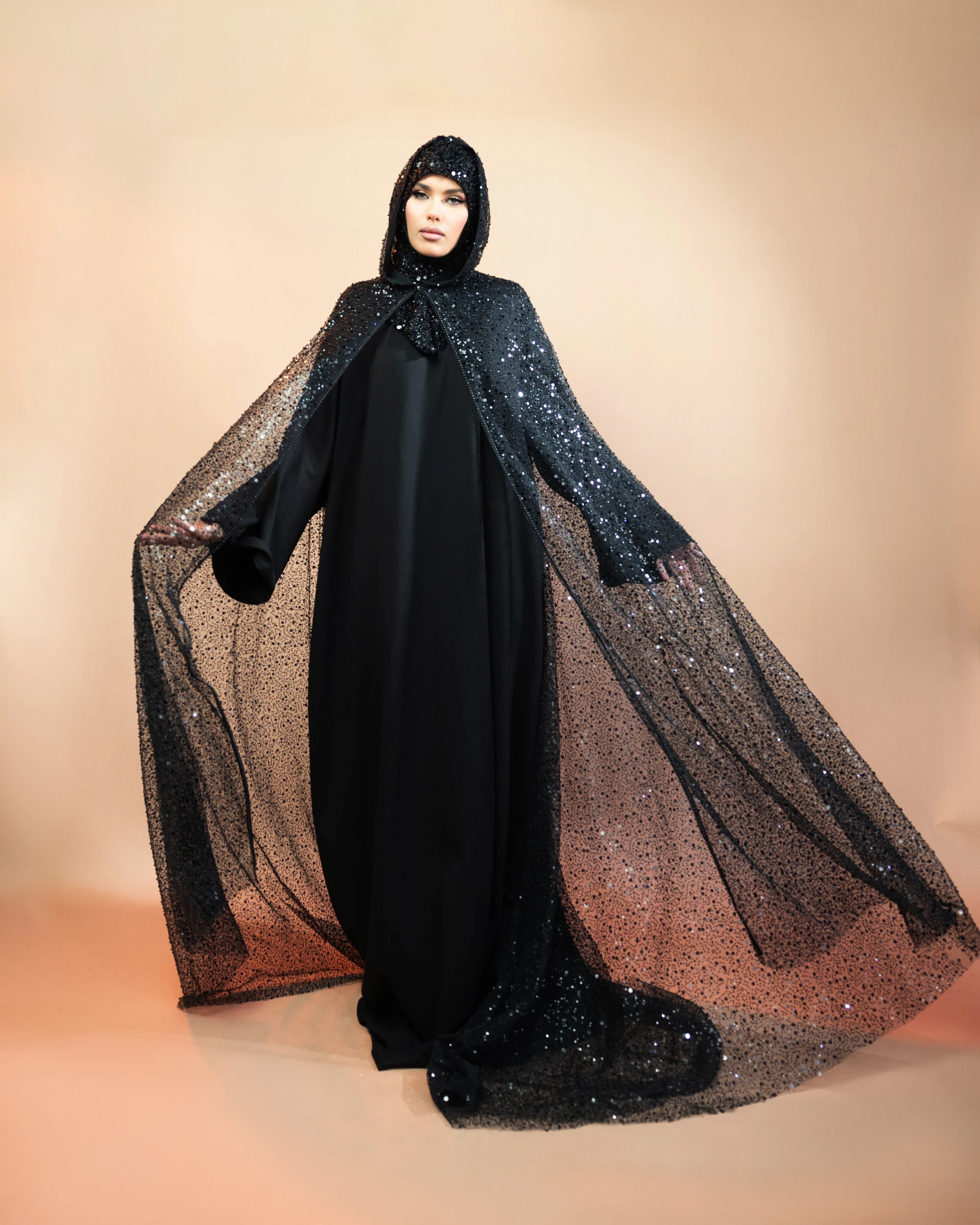 Абайя с блёстками