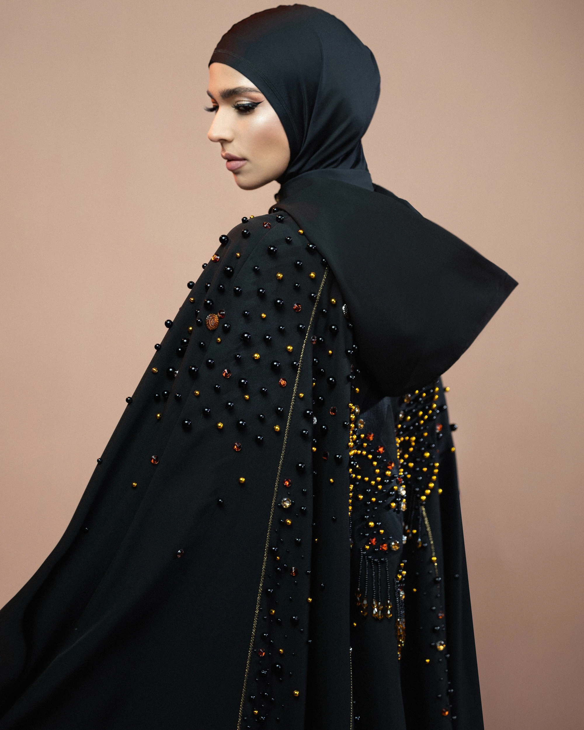 Абайя жемчужный барс (цветной)